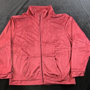 Athletic Works Burgundy Fleece Jacket